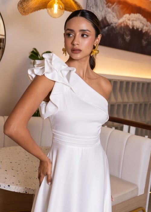 Vestido fatima marfil - Imagen 3