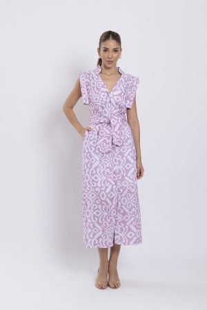 Vestido eloisa estampado rosa