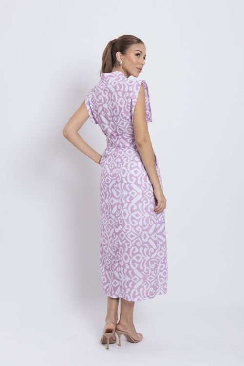 Vestido eloisa estampado rosa - Imagen 3