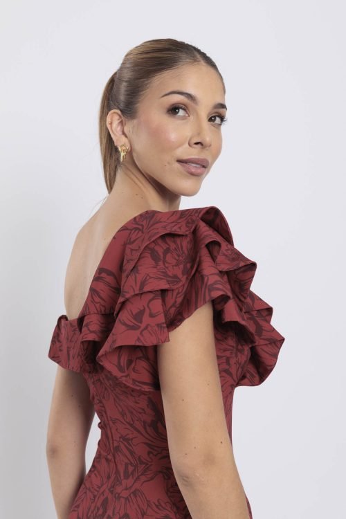 Vestido amira vino - Imagen 4