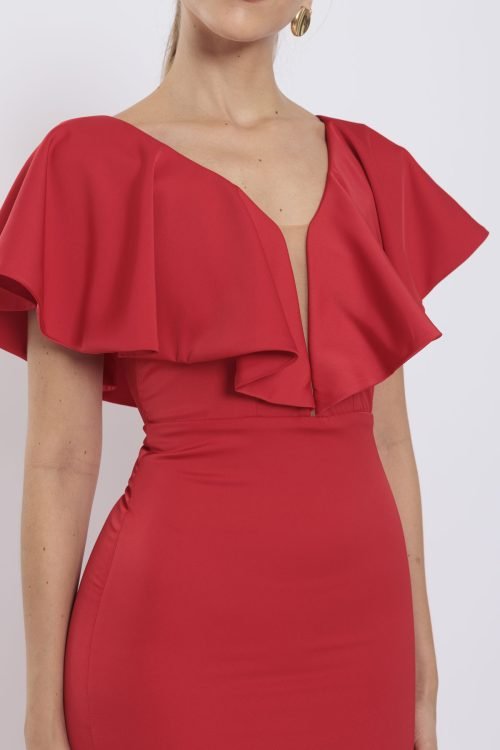 Vestido adara rojo - Imagen 3
