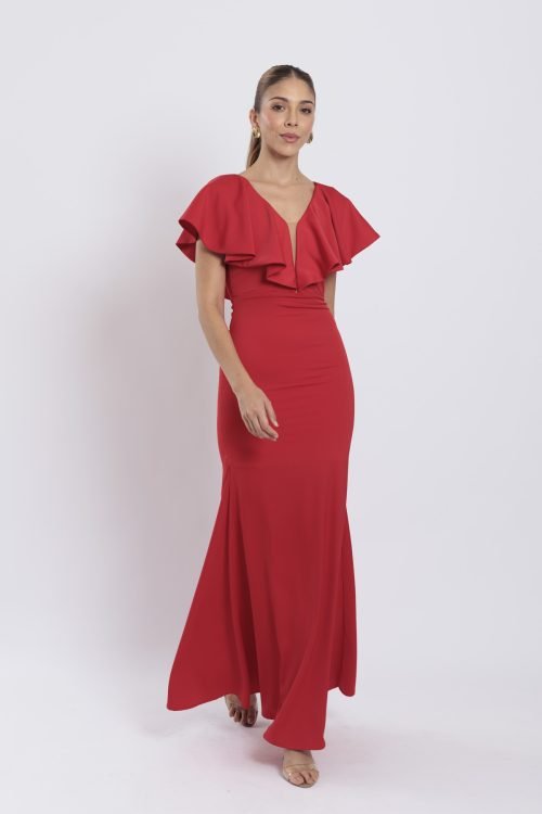 Vestido adara rojo