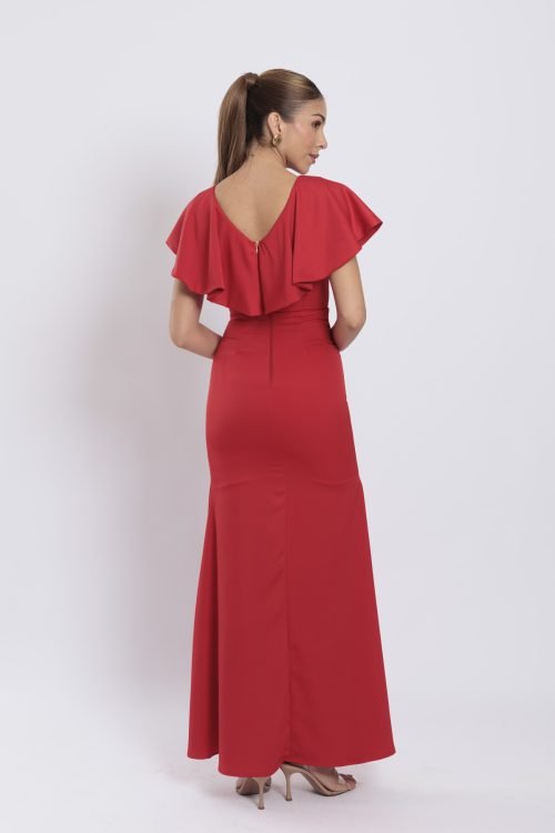 Vestido adara rojo - Imagen 4