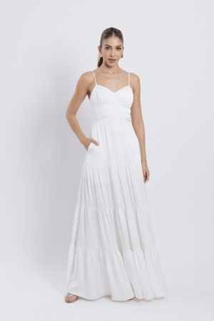 Vestido ivette marfil