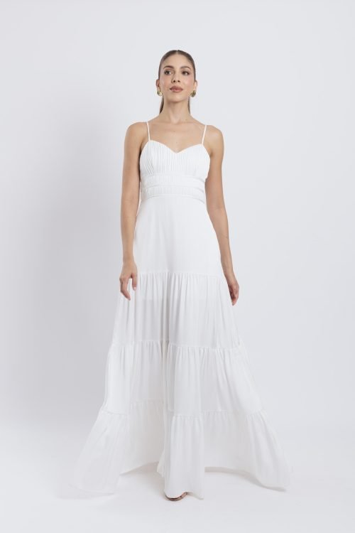 Vestido ivette marfil - Imagen 2