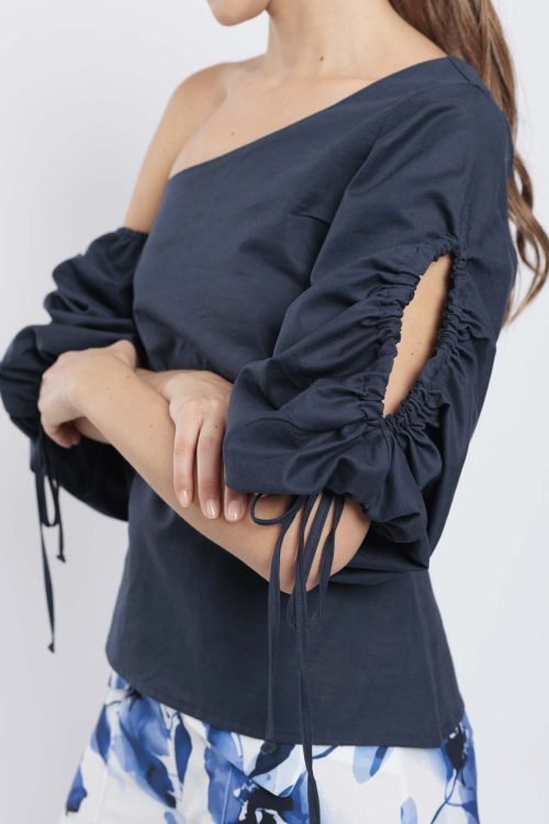 Blusa eloy navy - Imagen 4