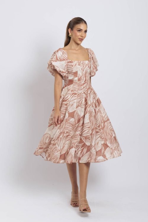 Vestido lana terracota