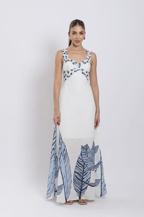 Vestido leila azul - Imagen 2