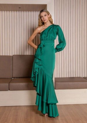 Vestido estela esmeralda