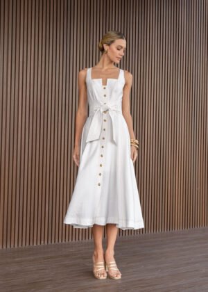 Vestido artemisa marfil