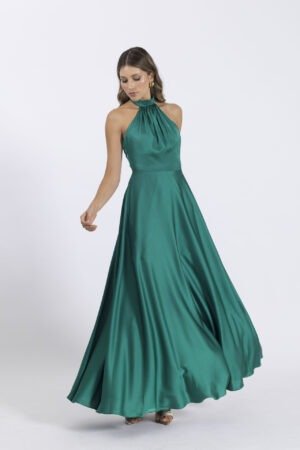 Vestido margarita verde esmeralda