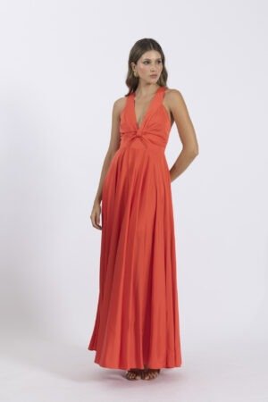 Vestido africa coral