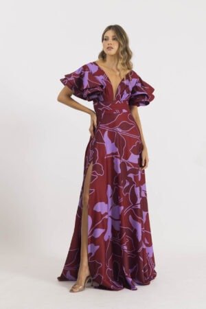 Vestido pilar estampado