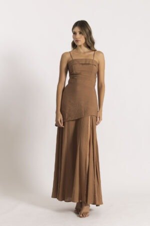 Vestido oriana cocoa