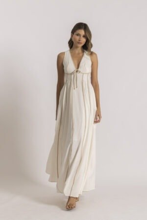 Vestido versalles marfil