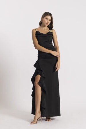 Vestido liana negro