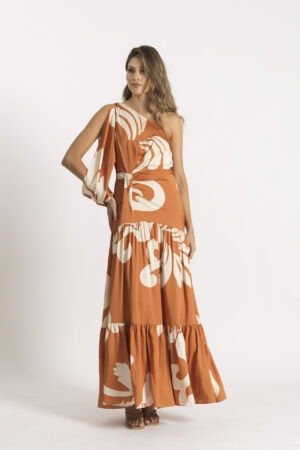 Vestido maura terracota