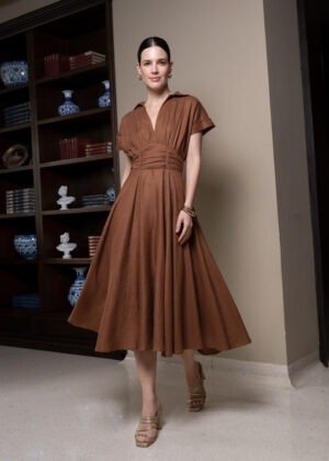 Vestido Juliana cafe