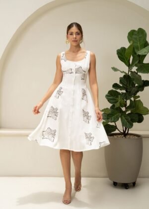 Vestido Luciana bordado negro