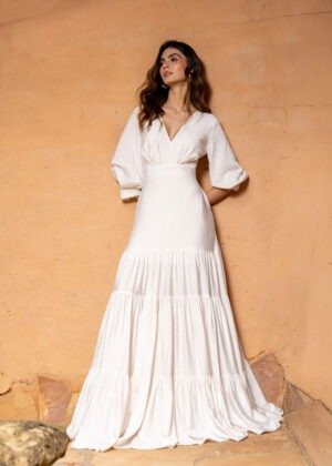 Vestido camila marfil