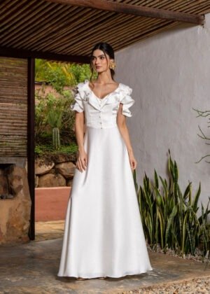 Vestido milagros ivory
