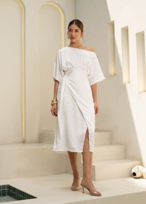Vestido eleonor marfil