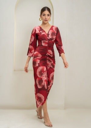 Vestido Oriana Vino