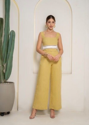 Pantalon romina amarillo