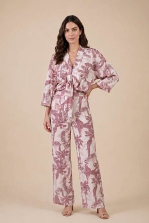 Set dana estampado rosa