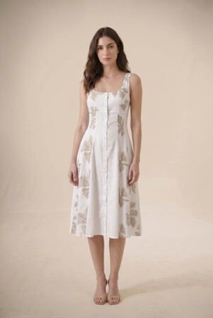 Vestido luciana caqui
