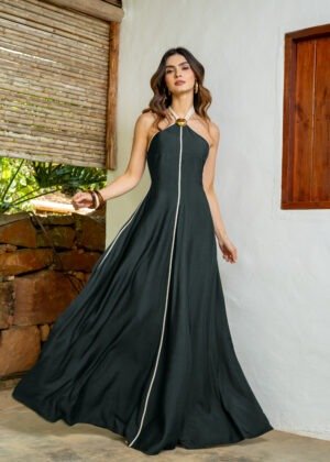 Vestido cynthia petroleo