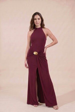 Vestido franchesca rojo cereza
