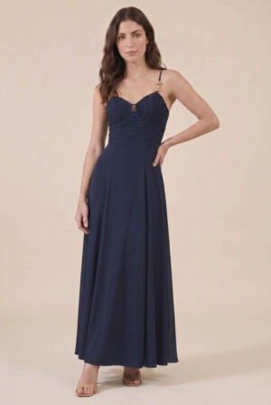 Vestido melina azul oscuro