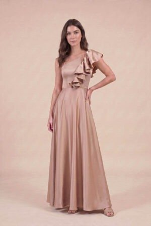 Vestido lourdes champagne