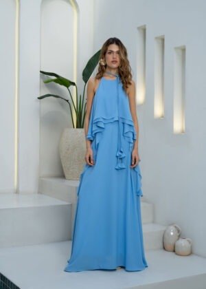 Vestido romina celeste