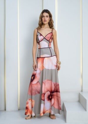 Vestido chiara estampado