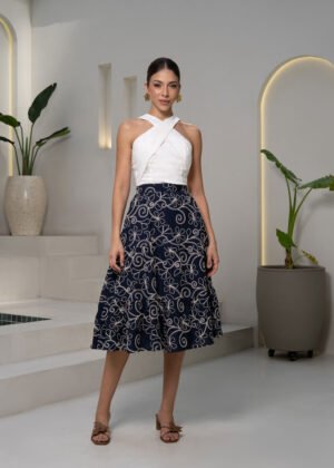 Falda maddy navy