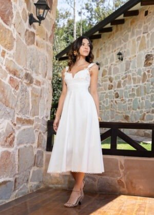 Vestido martina marfil