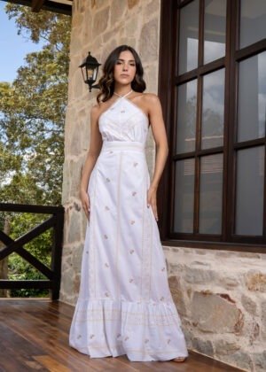 Vestido olivia marfil