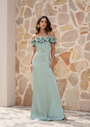 Vestido ignacia verde menta